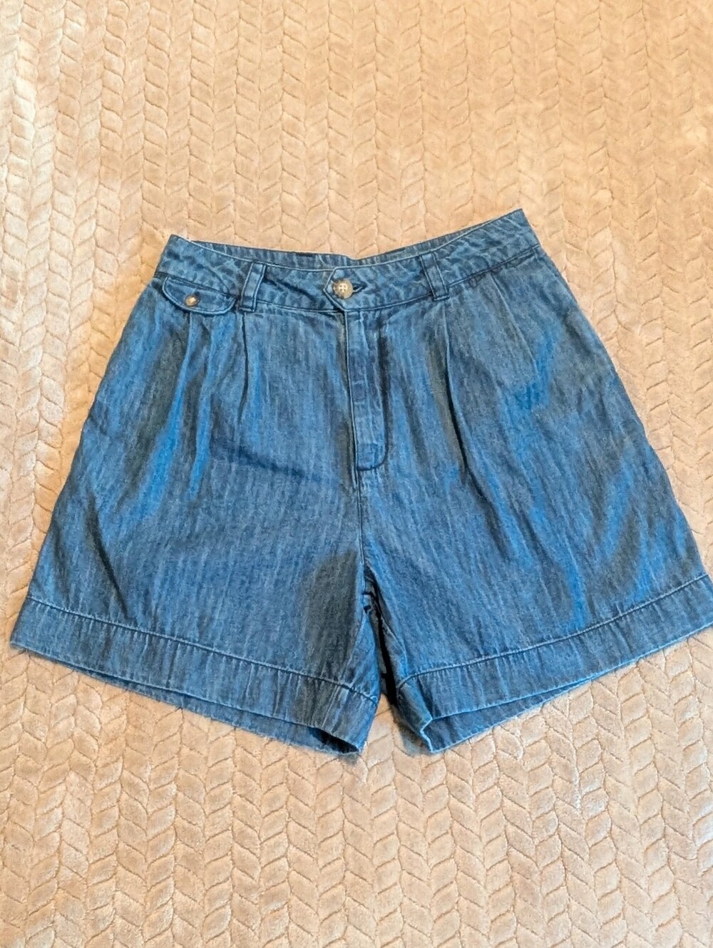 Treasure & Bond Women's 100% Cotton Soft Denim Wide Leg Shorts Size 4